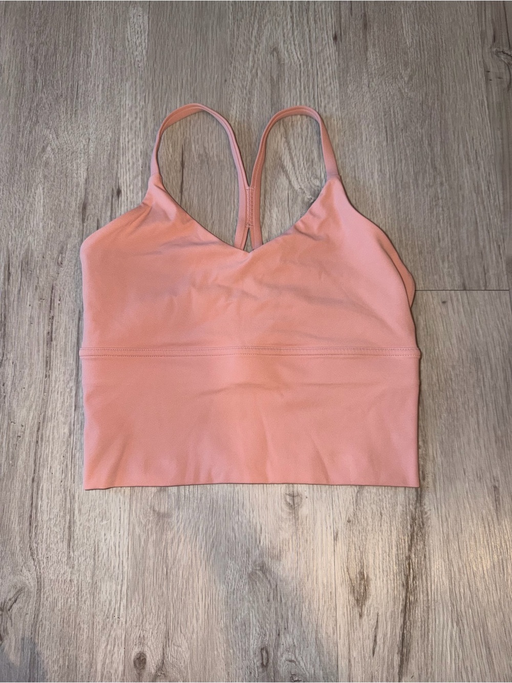Women’s Peach Athletic Crop Top - Lightweight Support